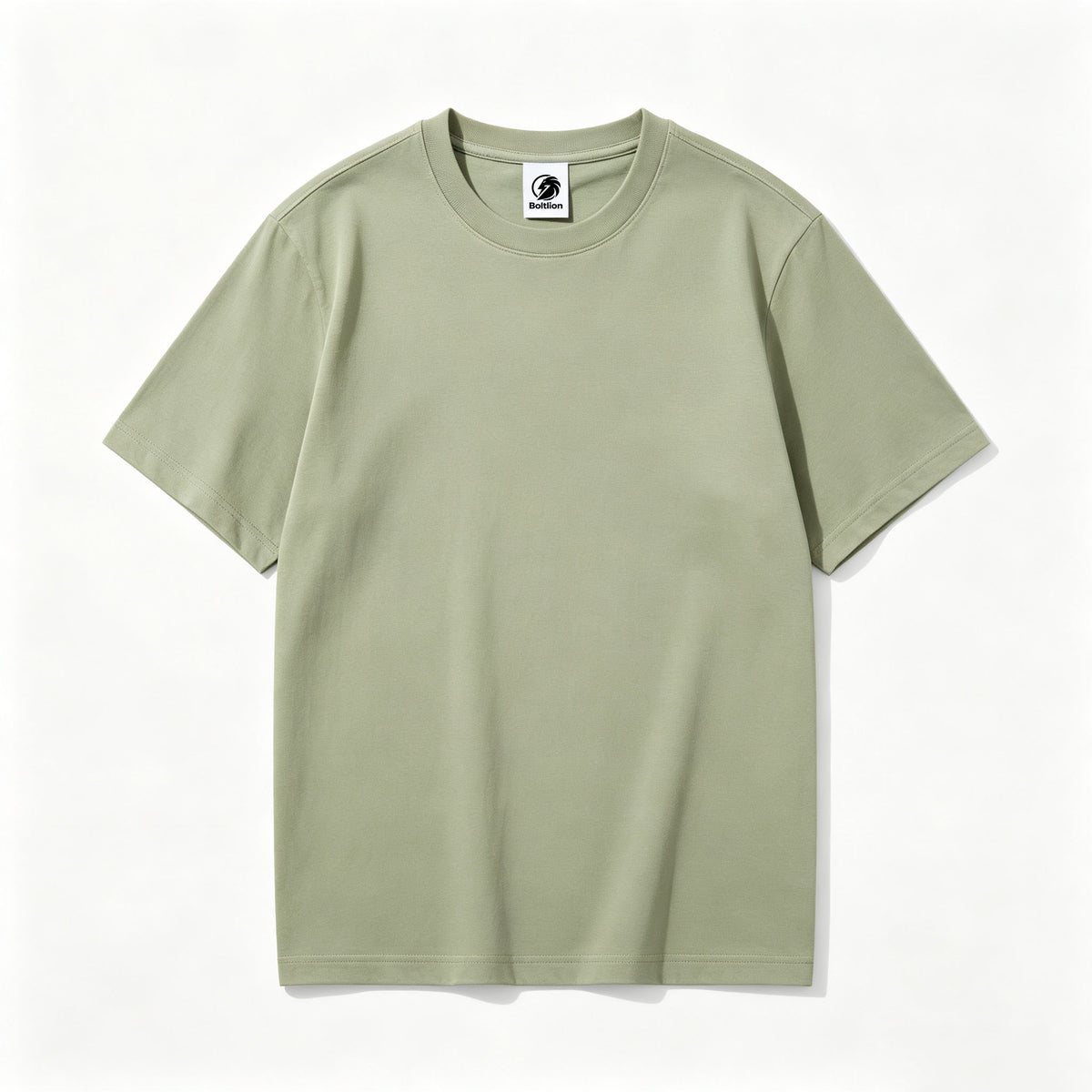 Boltlion Crew Neck Short Sleeve T-Shirt, Classic Basic Cotton Tee, Soft Breathable Casual Top for Men Women Daily Outfits