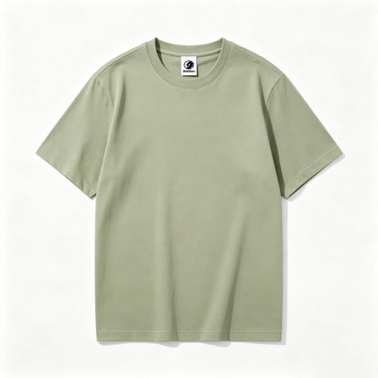 Boltlion Crew Neck Short Sleeve T-Shirt, Classic Basic Cotton Tee, Soft Breathable Casual Top for Men Women Daily Outfits