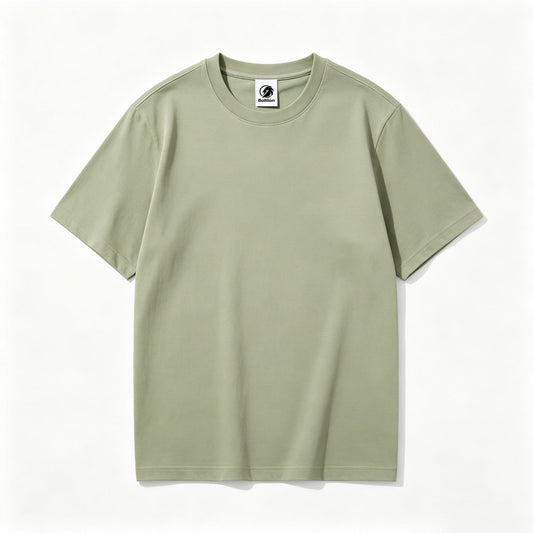 Boltlion Crew Neck Short Sleeve T-Shirt, Classic Basic Cotton Tee, Soft Breathable Casual Top for Men Women Daily Outfits