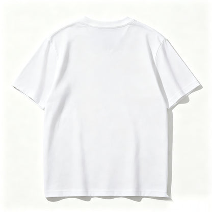 Singenie Crew Neck Shor-Sleeve T-Shirt, Premium Cotton Solid White Casual Tee for Men Everyday Wear
