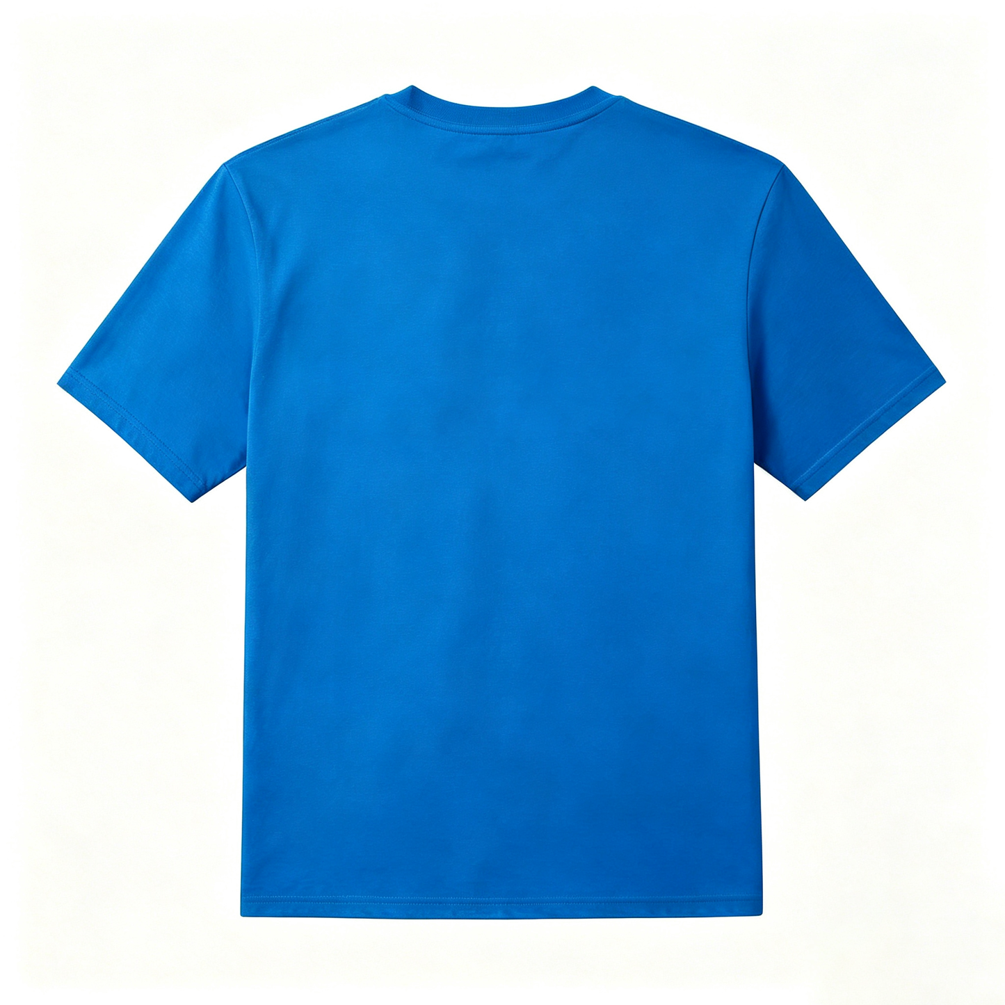 ToAbrupt Blue Crew Neck Cotton Short Sleeve Tee, Trendy Front Graphic Casual Loose Fit T Shirt Soft Breathable Daily Summer Top