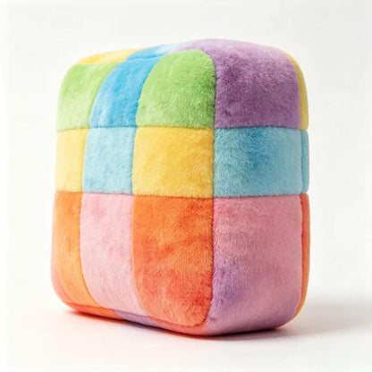 KidElysian Rainbow Plush Castle Design Soft Stuffed Plush Toy, Cute Squishy Decorative Cushion for Kids Bedroom, Nursery, Home Sofa