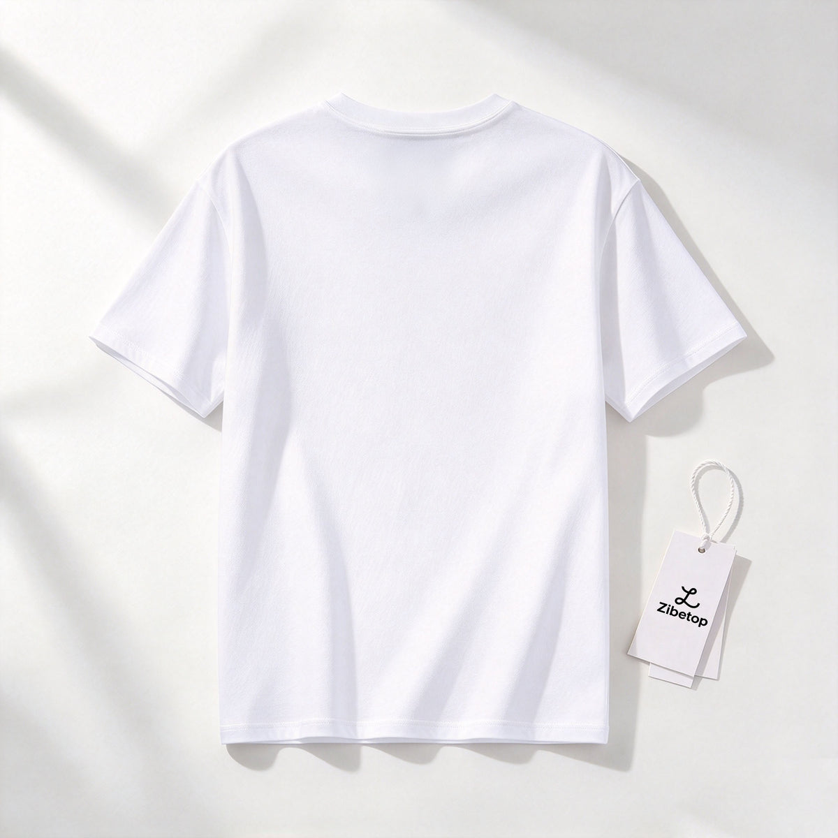 Zibetop Classic Crew Neck Plain Short Sleeve T-Shirt, Premium Soft Cotton Basic Tee for Men Casual Daily Wear