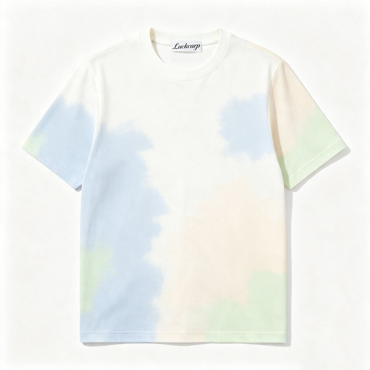 Luckcarp Soft Tie‑Dye T‑Shirt, Classic Crew‑Neck Short Sleeve, Lightweight Loose Casual Tee Shirts for Daily Wear
