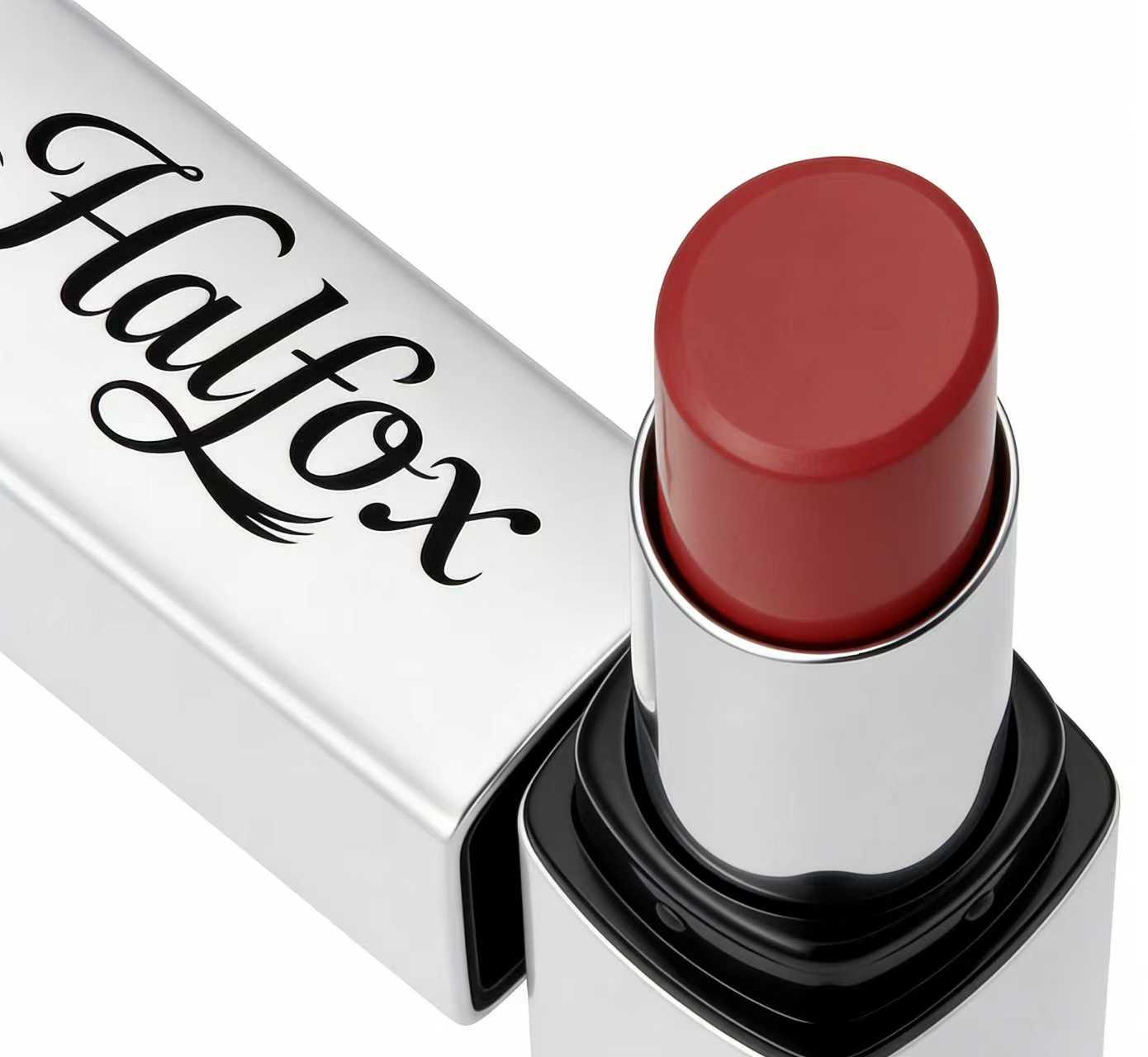 Halfox Creamy Matte Lipstick, Long-Lasting Hydrating Lip Color, Moisturizing Satin Finish Lip Stick for All Day Wear, Cruelty-Free, Red Brick Shade