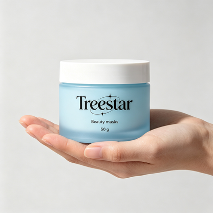 Treestar Hydrating Skin Beauty Mask, Deep Moisturizing Sleeping Mask for Dry & Dull Skin, Oil-Free Soothing Facial Mask for All Skin Types, Overnight Repair Facial Treatment Mask