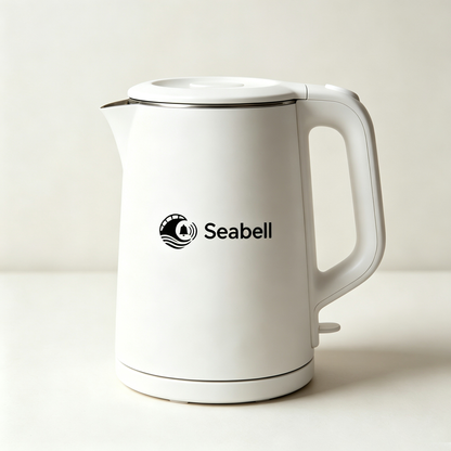 Seabell Electric Kettle, Fast‑Boil Hot Water Boiler, Stainless Steel Inner, Auto‑Shut‑Off & Boil‑Dry Protection, Portable Water Heater for Home, Kitchen, Office