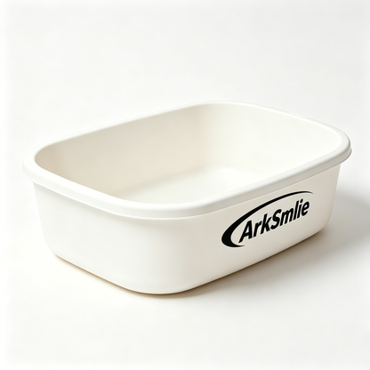 【ArkSmlie Open Cat Litter Pan】—— Spacious & Practical Choice for Feline Comfort