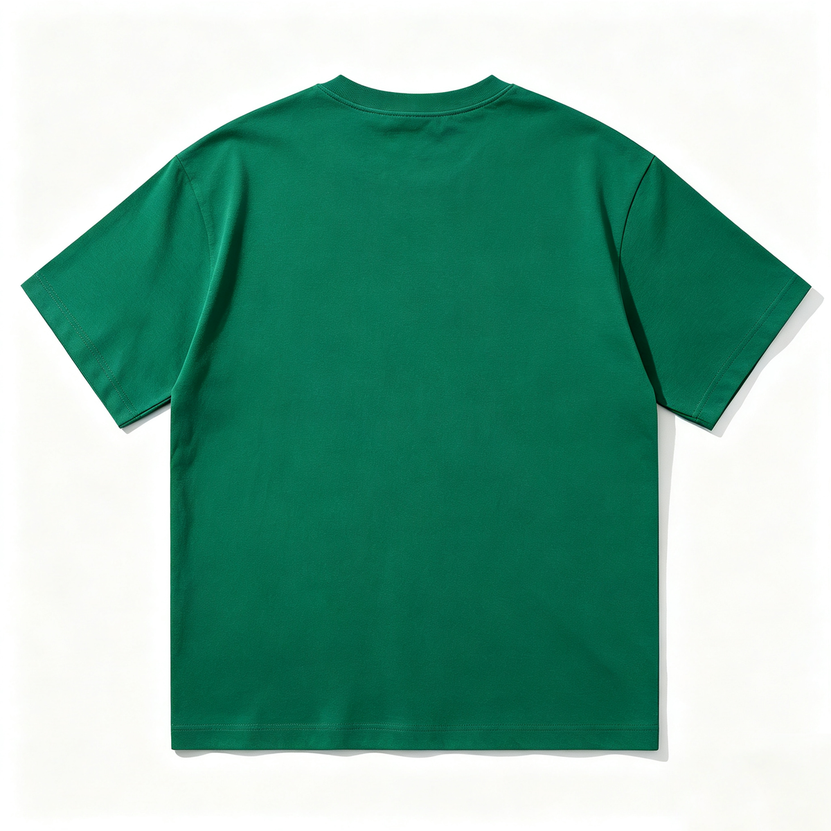Museking Men's Short Sleeve Crew Neck T-Shirt, Solid Green Basic Casual Tee, Soft Breathable Cotton T Shirt for Daily Wear Outdoor Activities