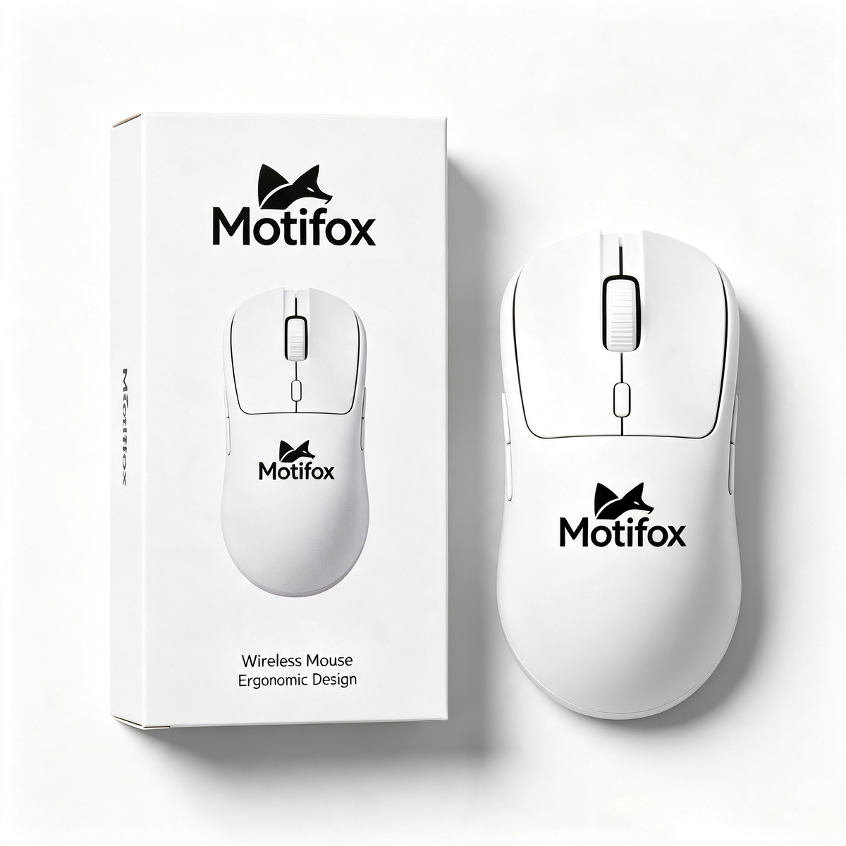 Motifox Ergonomic Wireless Mouse, Multi‑Button Silent Cordless Mouse, Comfort Grip Portable Computer Mice for Office & Daily Use