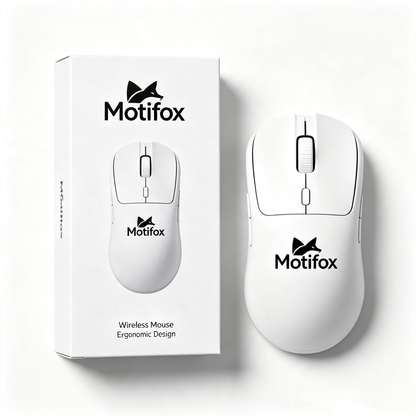 Motifox Ergonomic Wireless Mouse, Multi‑Button Silent Cordless Mouse, Comfort Grip Portable Computer Mice for Office & Daily Use