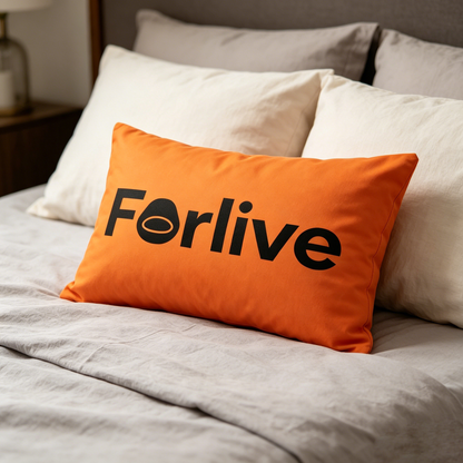 Forlive Decorative Throw Pillow, Soft & Cozy Accent Cushion for Living Room, Bedroom, Sofa, Couch, Vibrant Orange