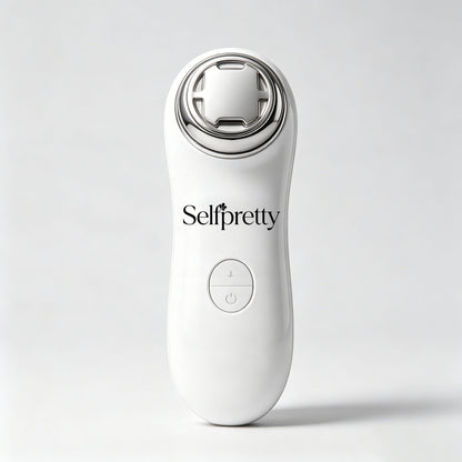 Selfpretty At-Home Facial Skin Care Device, Multi-Mode Skin Tightening Face Massager, Rechargeable Portable Anti-Aging Beauty Machine for Boosting Serum Absorption