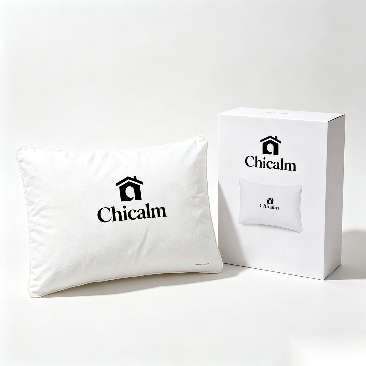 Chicalm Bed Pillow for Sleeping, Soft Support Pillow for Side Back Stomach Sleepers