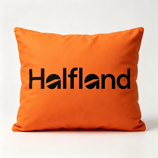 Halfland Solid Orange Decorative Throw Pillow, Soft Square Accent Cushion Insert, Comfort Plush Pillow for Sofa Couch Bedroom Home Decor