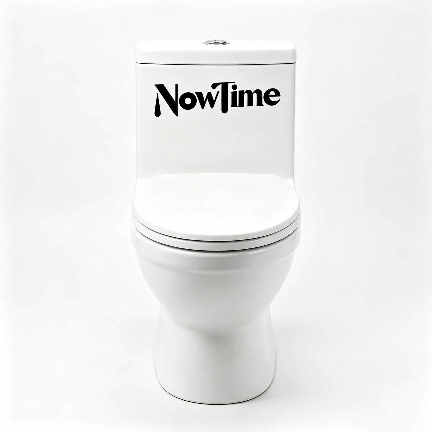 NowTime One-Piece Ceramic Toilet, Dual-Flush High Efficiency Toilet with Soft-Close Seat, Comfort Height, Elongated Bowl, Modern White Design for Bathroom, Easy Clean, Space-Saving