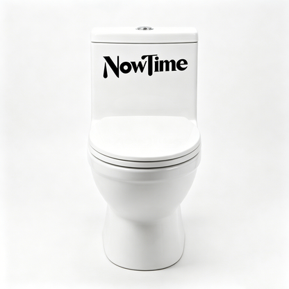 NowTime One-Piece Ceramic Toilet, Dual-Flush High Efficiency Toilet with Soft-Close Seat, Comfort Height, Elongated Bowl, Modern White Design for Bathroom, Easy Clean, Space-Saving