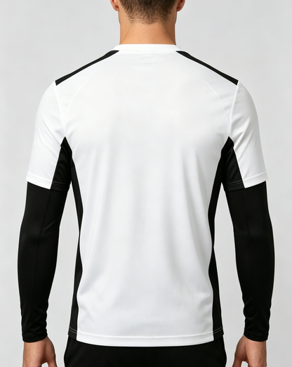 FastTrack Quick Dry Men's Color Block Workout Long Sleeve Tee, Lightweight Athletic Training Top