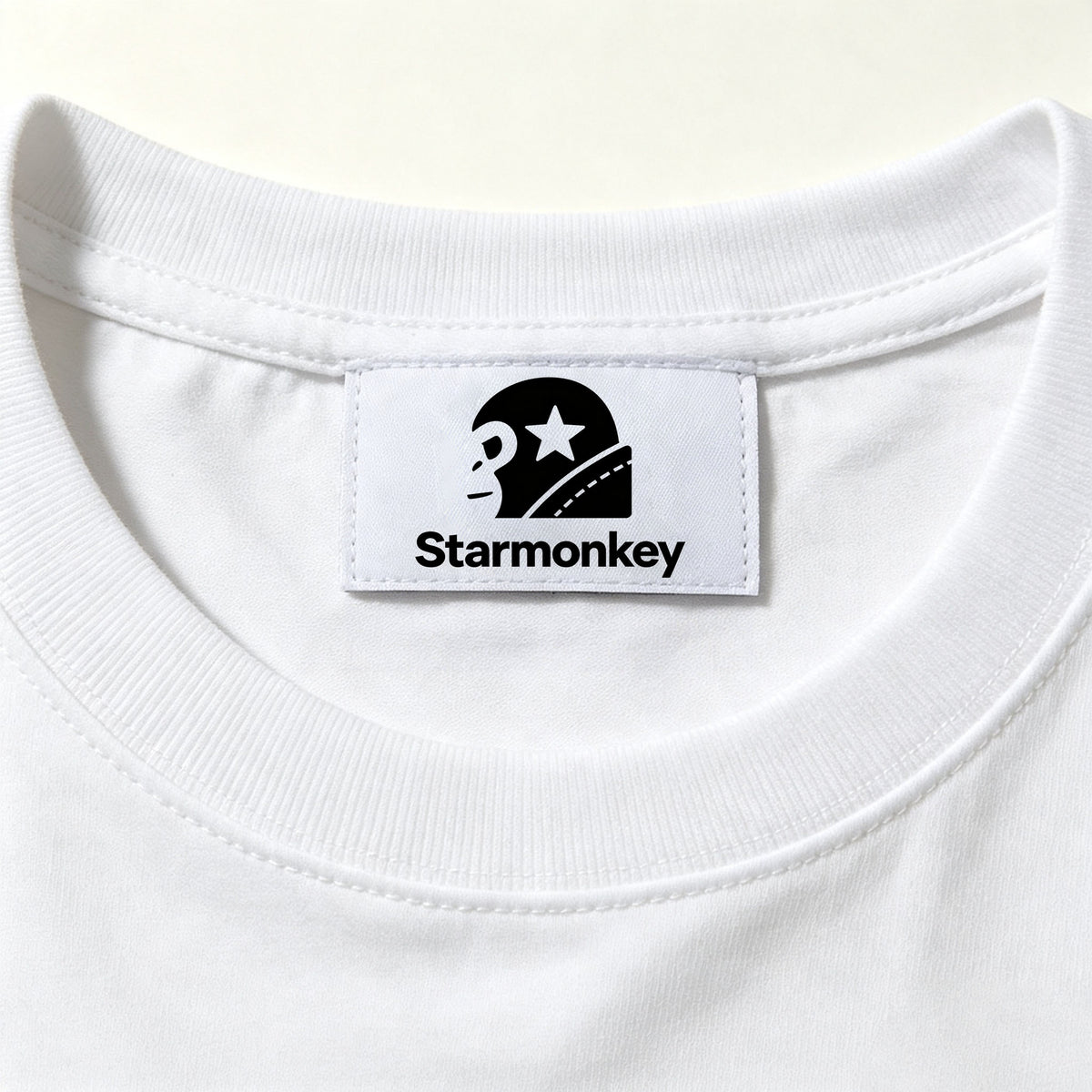 Starmonkey Basic Short‑Sleeve Crew Neck T‑Shirt, Premium Soft Cotton Plain White Tee, Casual Everyday Classic‑Fit T Shirt For Men Women Unisex