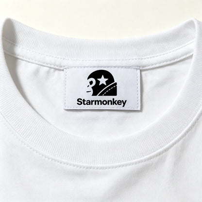 Starmonkey Basic Short‑Sleeve Crew Neck T‑Shirt, Premium Soft Cotton Plain White Tee, Casual Everyday Classic‑Fit T Shirt For Men Women Unisex