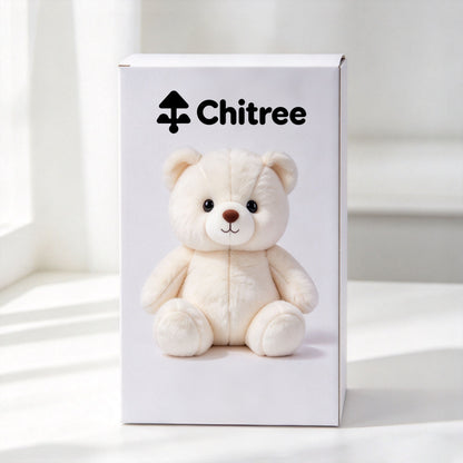 Chitree Teddy Bear Plush Toy, Soft Stuffed Animal Bear Doll, Cuddly Hugging Plush Companion for Kids Adults, Ideal Home Decor & Gift