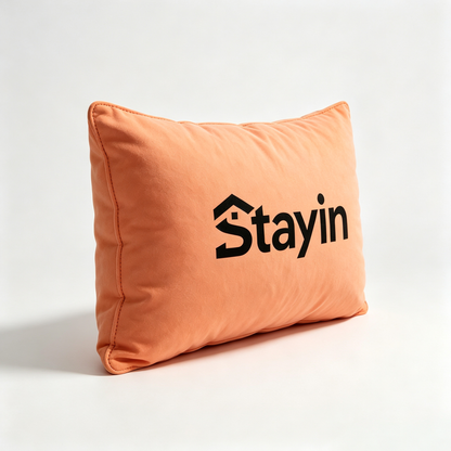 Stayin Rectangle Lumbar Throw Pillow, Soft‑Touch Decorative Accent Cushion for Couch, Sofa, Bed, Office Chair and Home Interior Decor