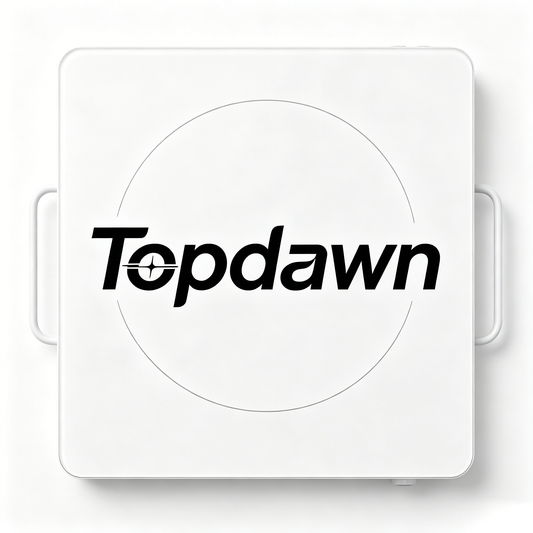 Topdawn Portable Single Burner Induction Cooktop, Adjustable Knob Control Electric Induction Cooker, Glass Surface Countertop Hot Plate, Energy Efficient Compact Induction Stove for Kitchen RV Camping Dorm Apartment
