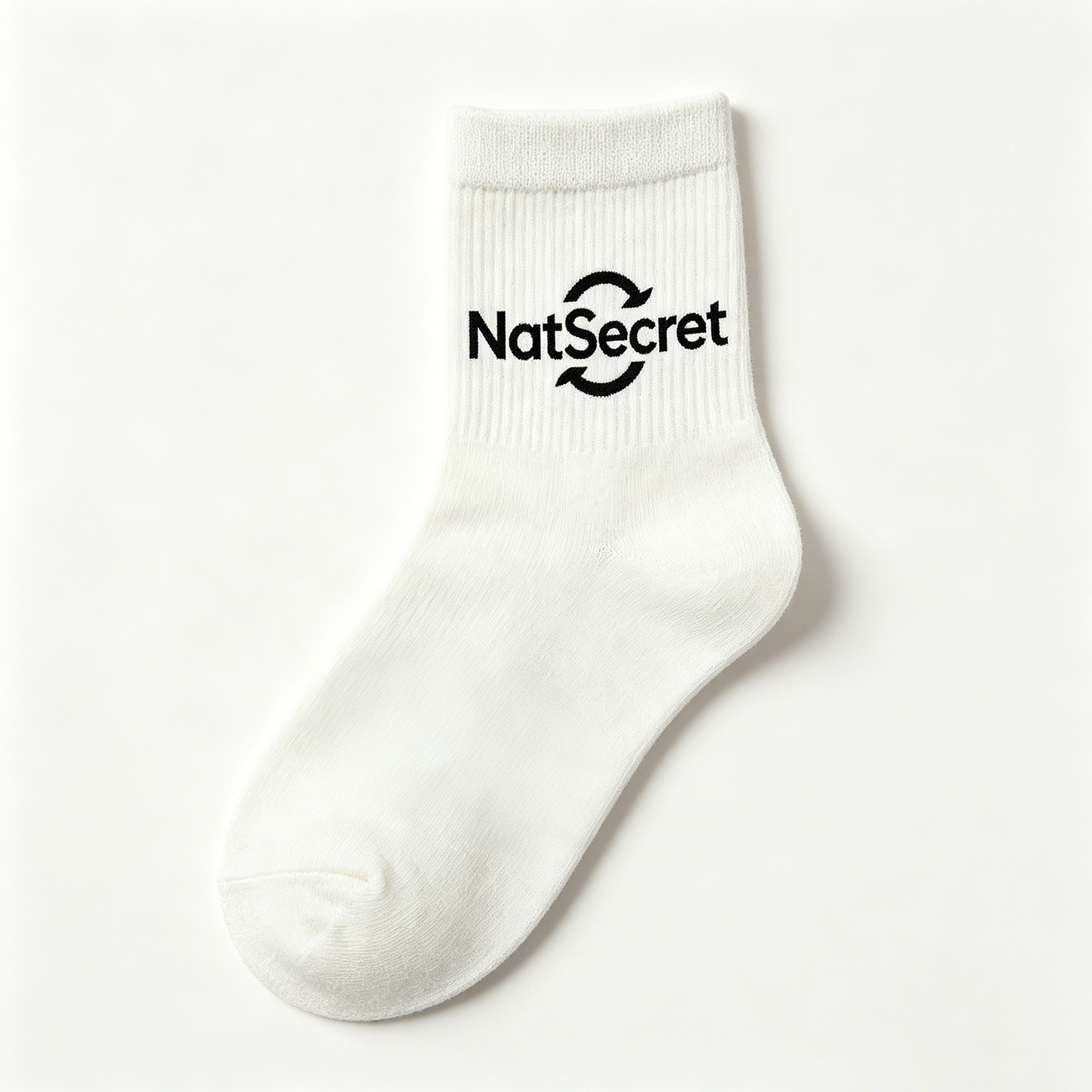 NatSecret Cotton Crew Socks for Men & Women, Classic White Mid-Calf Athletic Socks, Breathable Casual Sports Socks 6 Pairs Pack