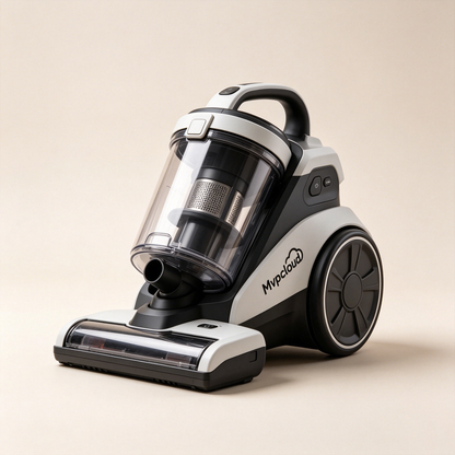Mvpcloud Bagless Canister Vacuum Cleaner, Powerful Multi-Surface Suction Vacuum with HEPA Filtration, Large Dust Cup, Low Noise Floor Vacuum for Hardwood, Carpet, Pet Hair, Stairs & Upholstery