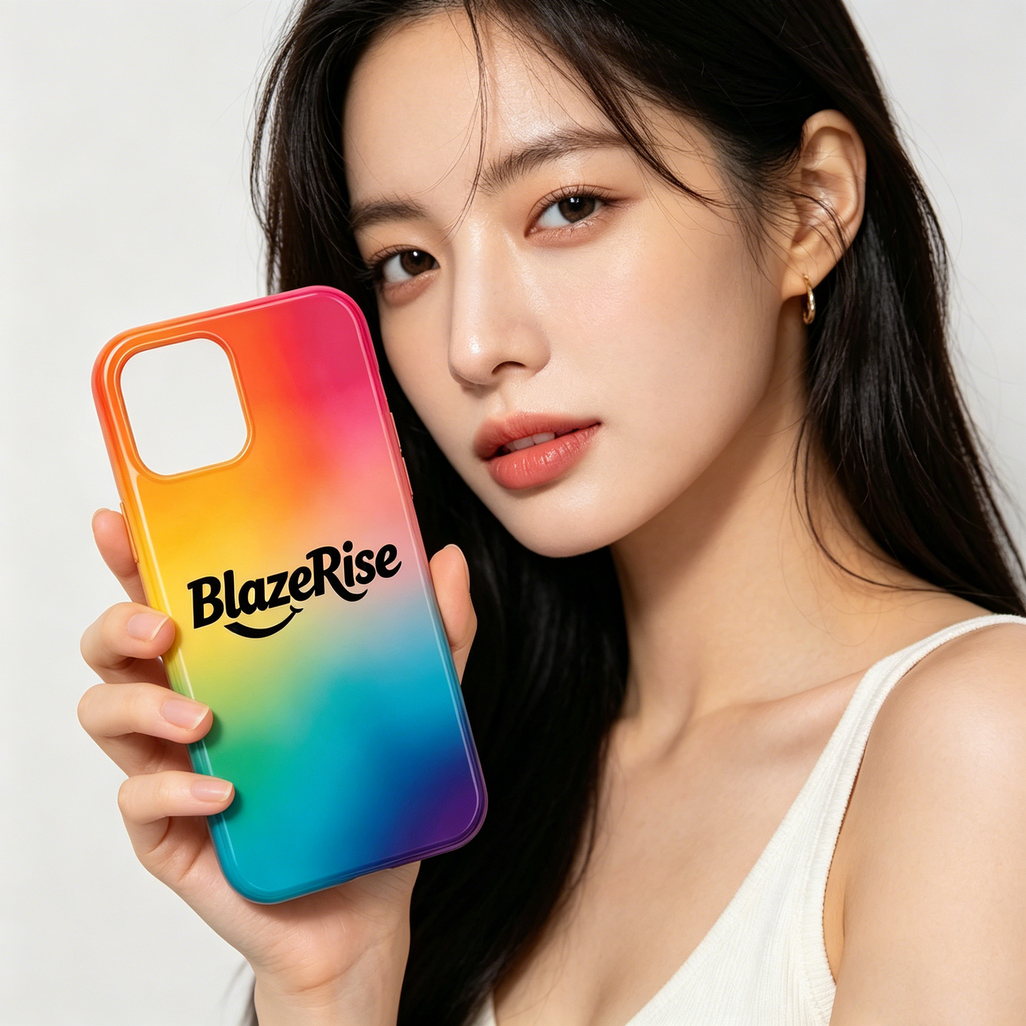 【BlazeRise Rainbow Gradient Phone Case】—— Where Style Meets Protection
