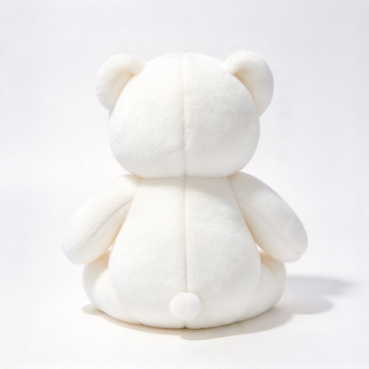 Sutrafan White Teddy Bear Plush Toy, Soft Fluffy Stuffed Animal Bear, Cute Plush Bear Gift for Kids, Girls, Boys and Lovers