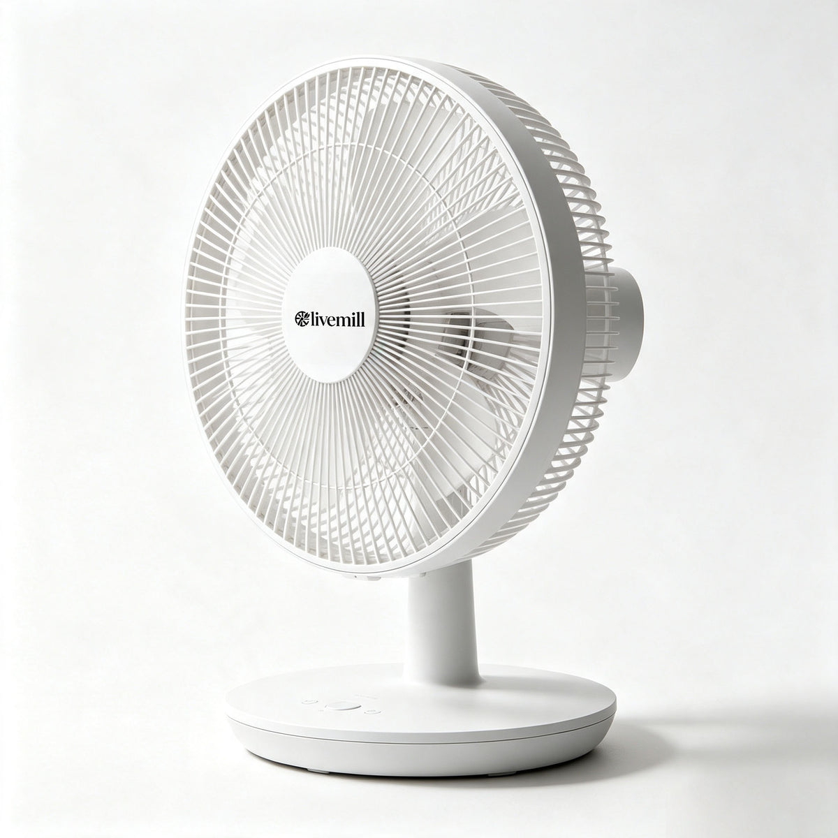 livemill Ultra‑Quiet Desktop Electric Fan, Multi‑Speed Adjustable Tilt‑Head Table Cooling Fan, Compact Portable Fan For Home, Workplace, Camping And Study Room
