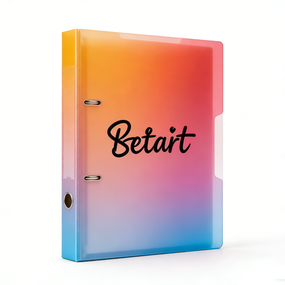 【Betart Gradient 2-Ring File Folder】—— Stylish & Practical Organization for Documents & Creativity