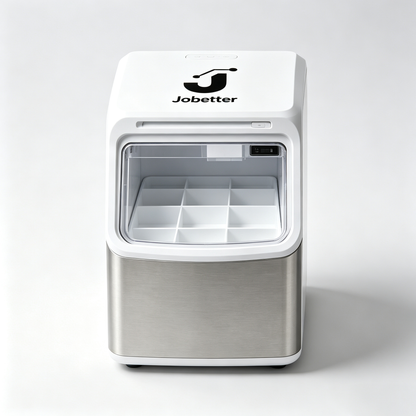 Jobetter Portable Ice Maker for Countertop, Self‑Cleaning Function Compact Automatic Ice Cube Machine, Quick Ice Making for Indoor Daily Use