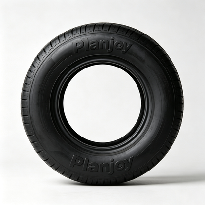 Planjoy Car Tire, Quiet Low Road Noise Passenger Vehicle Tire, Excellent Wet & Dry Grip All Weather Replacement Tire, Durable Wear Resistant Standard Auto Tire for Daily Highway City Driving