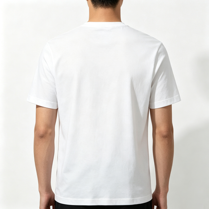 largelove Men Classic Crew Neck Short Sleeve T-Shirt, Soft 100% Cotton Basic Tee Minimal Heart Letter Graphic Casual Daily Top