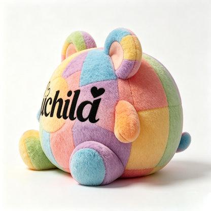 【Suchild Rainbow Patchwork Bear Plush Toy】—— Lovely Choice of Decoration & Companion