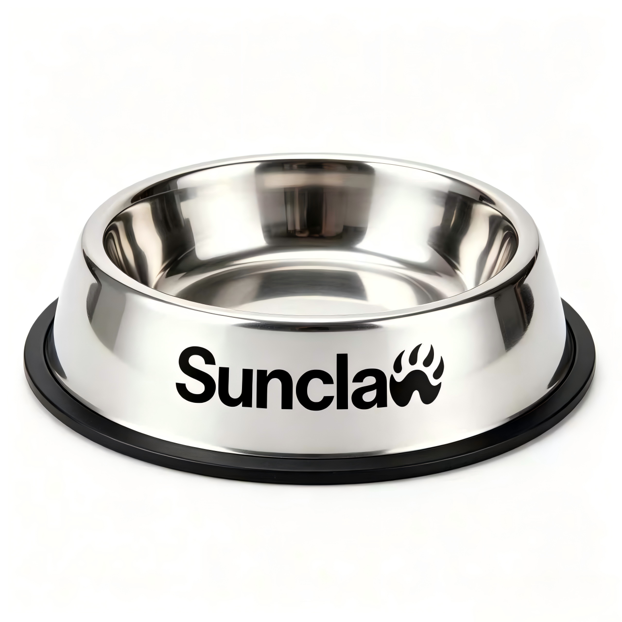 Sunclaw Stainless Steel Pet Dog Bowl, Non-Slip Melamine Base Pet Feeding Bowl, Removable Metal Food Water Bowl for Small Medium Large Dogs Cats, Anti-Spill Pet Feeder Dish