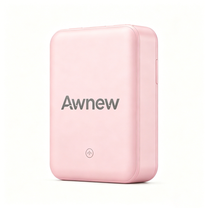 Awnew Slim Portable Charger, Ultra Compact Mini Power Bank, Lightweight External Battery Pack, Travel Pocket-Sized Backup Charger for Outdoor & Daily Use