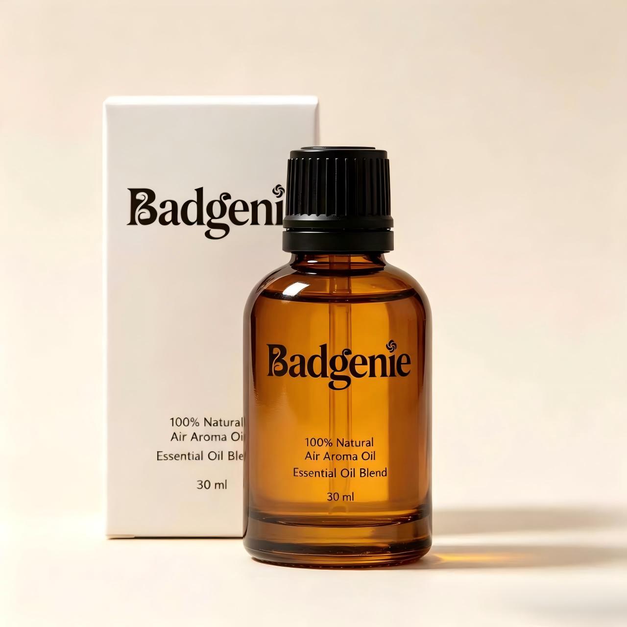 Badgenie Air Aroma Essential Oil Blend, 30ml 100% Natural Fragrance Oil for Diffuser, Humidifier, Home Scenting, LongLasting Air Fragrance Essential Oil for Bedroom Living Room Office