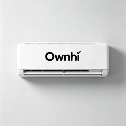 Ownhi Wall Mounted Split Air Conditioner, Energy Saving Inverter AC Unit with Ultra Quiet Operation, Cooling & Heating Function for Bedroom Apartment Home Indoor Use