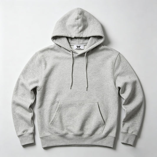 Waveagle Pullover Hoodie, Light Fleece Casual Long‑Sleeve Sweatshirt with Front Kangaroo Pocket for Men