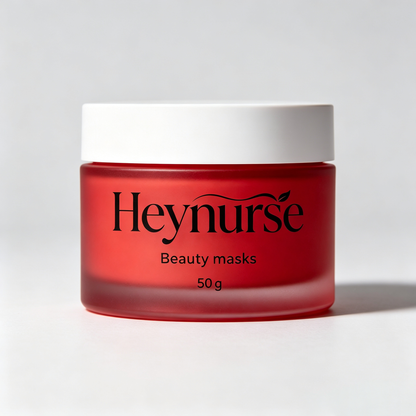 Heynurse Red Clay Beauty Mask, Deep Cleansing Hydrating Facial Treatment Mask, Pore Minimizing Exfoliating Mask for All Skin Types