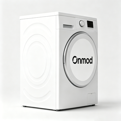 Onmod Front Load Washing Machine, Compact High Efficiency Laundry Washer with Multiple Washing Modes, Digital Control & Low Noise Household Clothes Washer for Apartment & Family Use