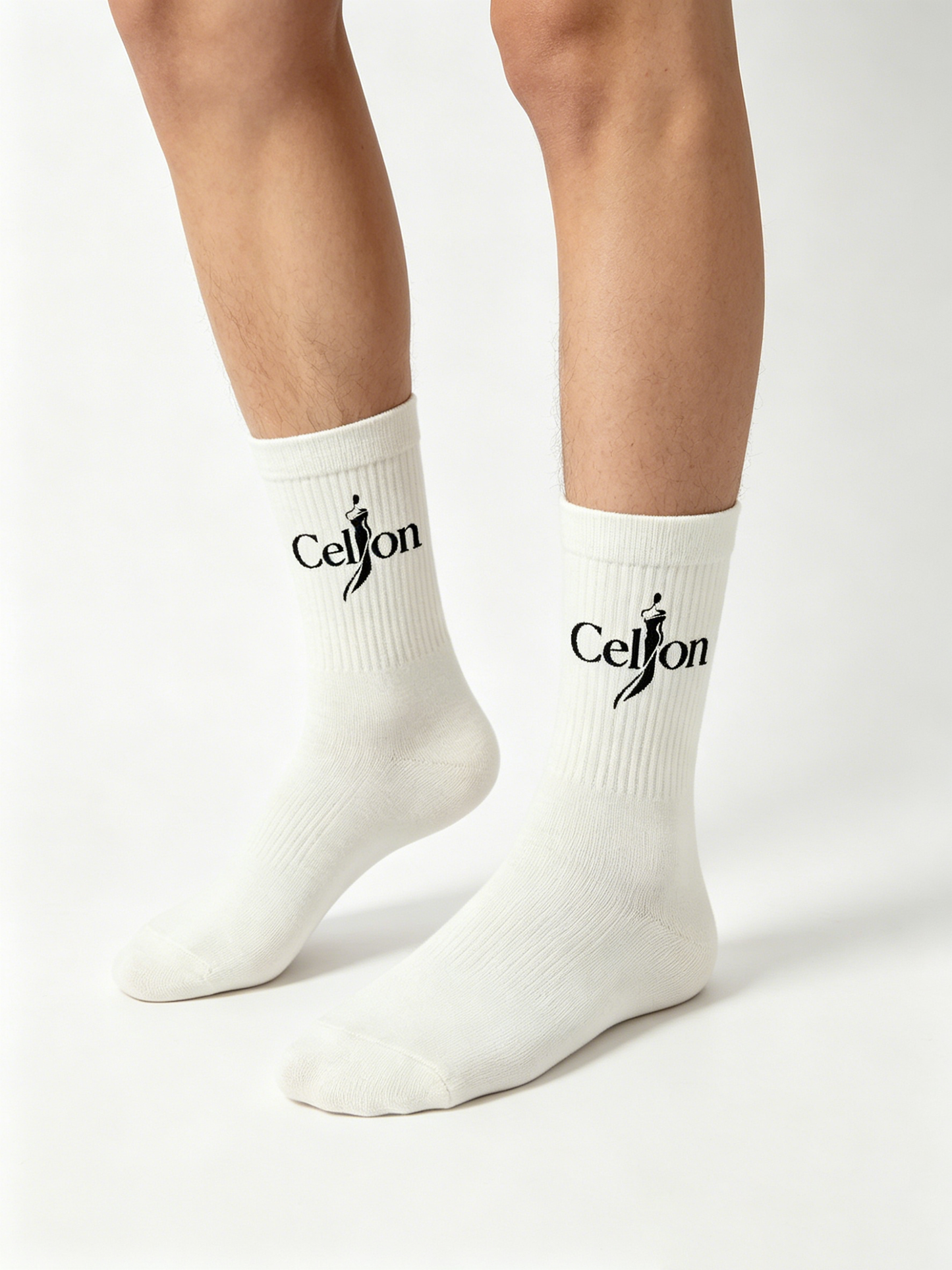 【Celion Embroidered Mid-Calf Socks】—— Comfort & Style for Daily Wear