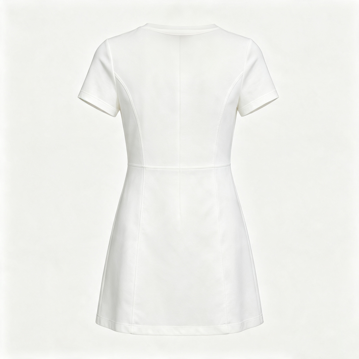 Rillove Casual Mini Dress for Women, Crew Neck Short Sleeve Flared A‑Line Dresses