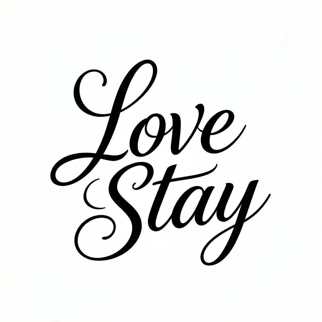 Love Stay Ribbed Crew Socks for Women, Soft Warm Mid Calf Socks, Casual Knit Socks with Leather Label