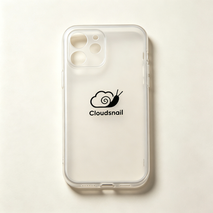 Cloudsnail Minimalist Clear Phone Case, Slim‑Fit Drop Protection Transparent Cell Phone Protector Cover