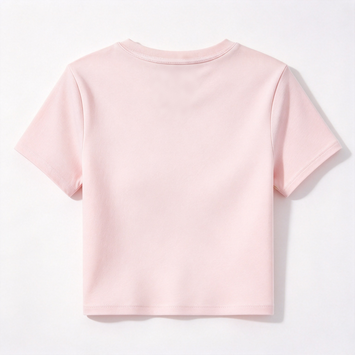 RaniGirl Women's Crew Neck Short Sleeve T-Shirt, Slim Fit Cropped Casual Tee, Soft Stretchy Basic T-Shirts for Women Daily Outfits