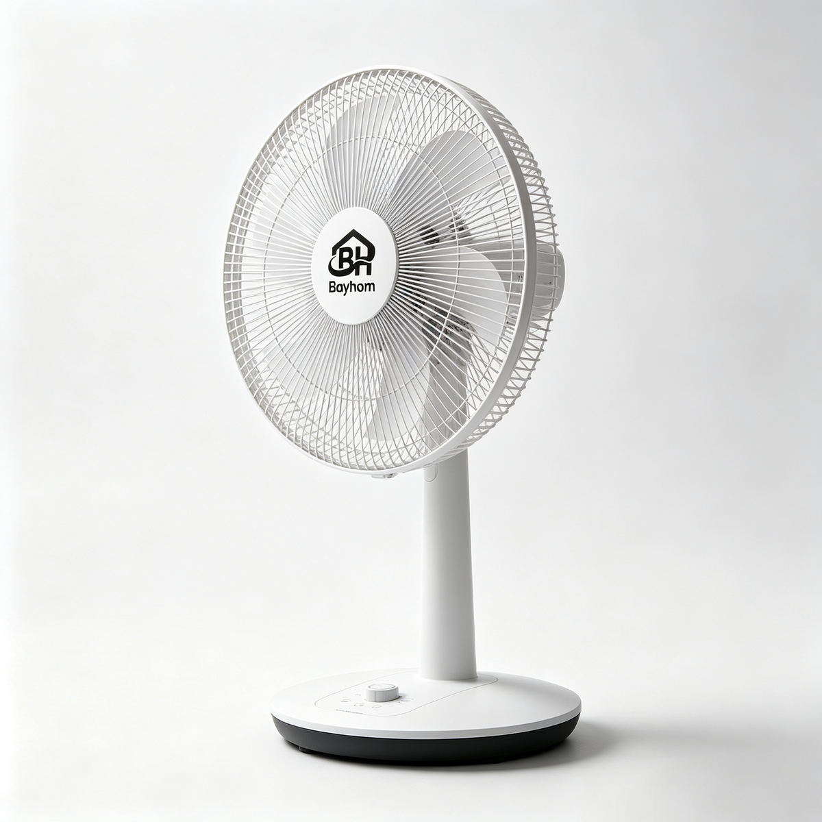 Bayhom Oscillating Table Fan, Quiet Operation Desktop Cooling Fan with Rotary Control, Compact Small Electric Fan for Indoor Home‑Use